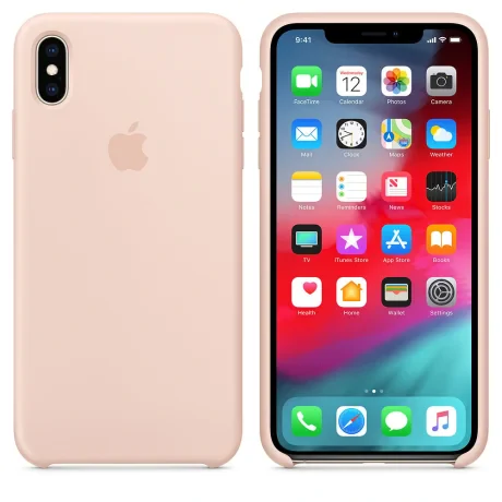 Husa Cover Silicone Apple pentru iPhone Xs Max Roz